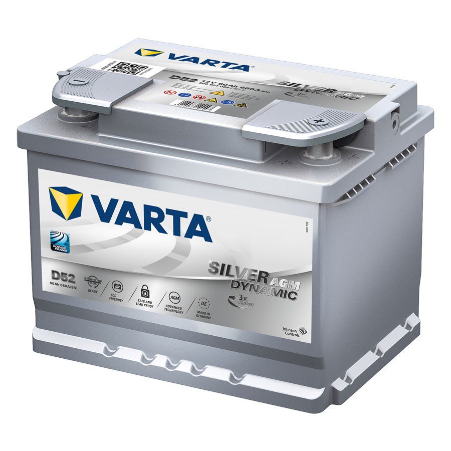 60 Amper AGM Varta Akü (Start-Stop D52)